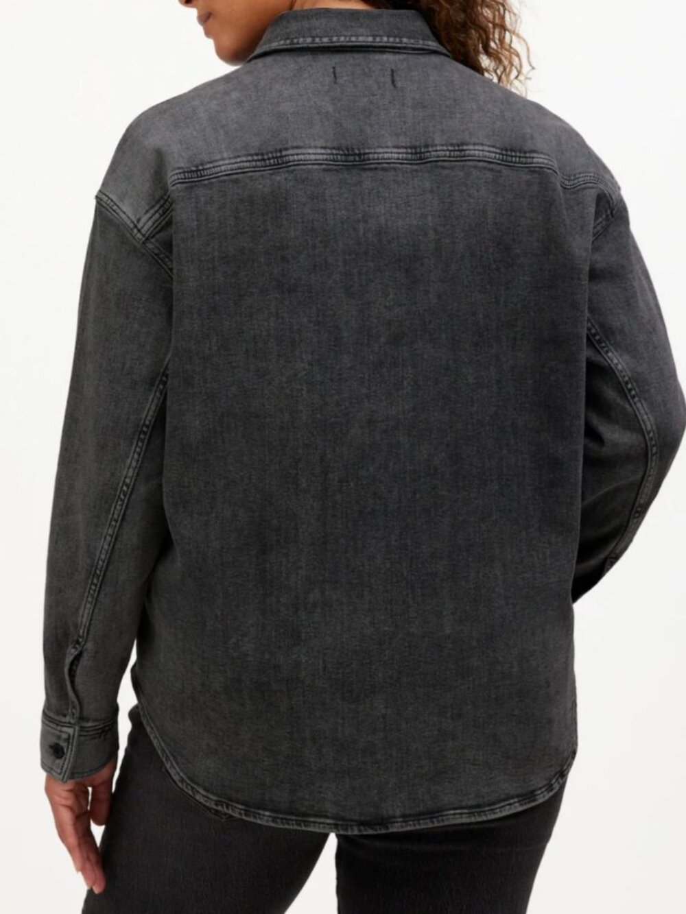 MADEWELL Denim Long-Sleeve Button-Up Small - Picture 3 of 9